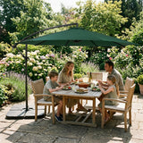 Cantilever Parasol 3m With Square Base – Green