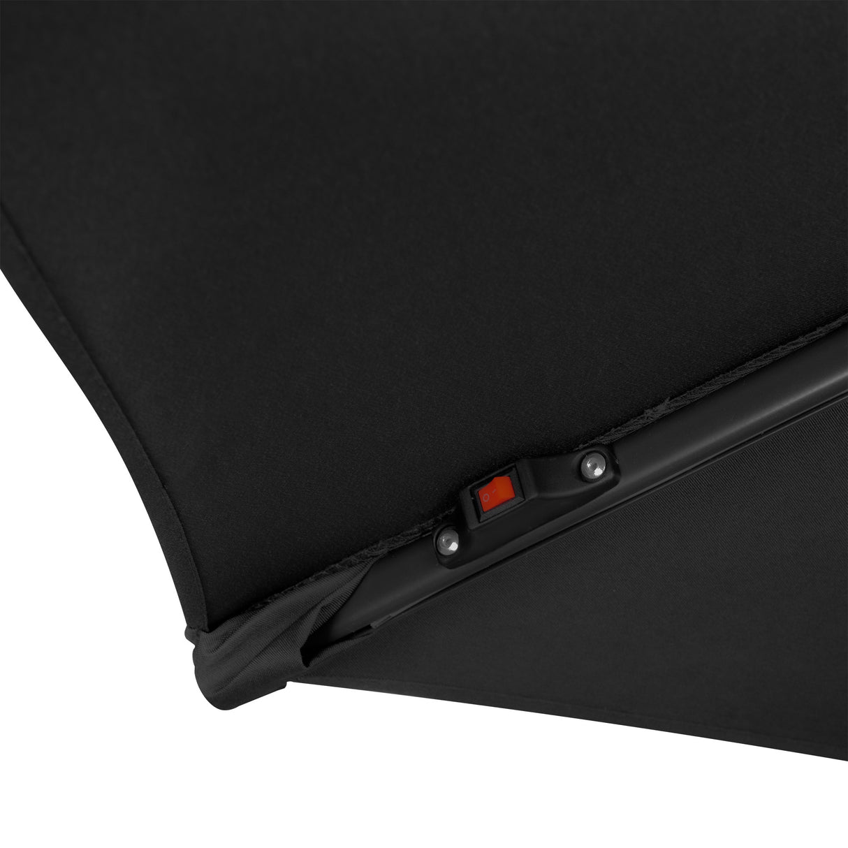 LED Cantilever Parasol 3m With Square Base – Black
