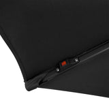 LED Cantilever Parasol 3m With Square Base – Black