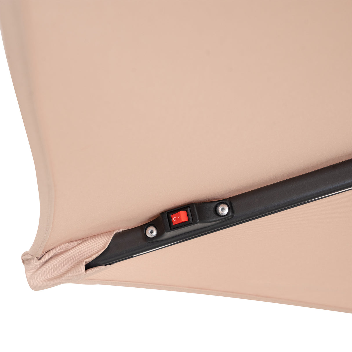 LED Cantilever Parasol 3m With Square Base – Beige