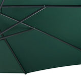 Cantilever Parasol 3m With Half Fan Base – Green