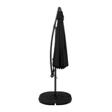 Cantilever Parasol 3m With Full Fan Base – Black