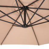 Cantilever Parasol 3m With Full Fan Base – Beige