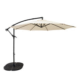 Cantilever Parasol 3m With Full Fan Base – Cream
