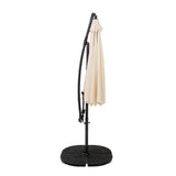 Cantilever Parasol 3m With Full Fan Base – Cream