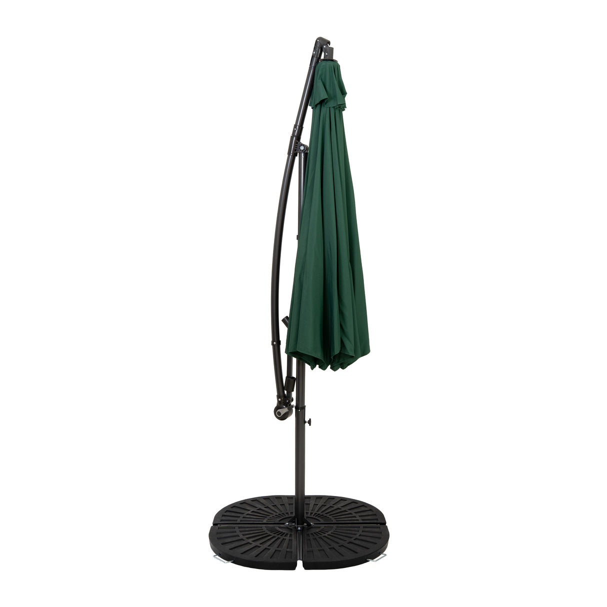 Cantilever Parasol 3m With Full Fan Base – Green