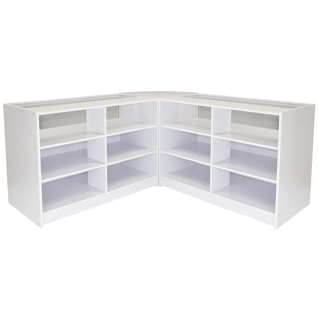 Fusion Brilliant White Shop Counter & Retail Display Set