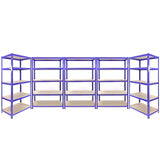 3 x Q-Rax Blue 120 x 50 x 180cm & 2 x Racking Blue 90 x 50 x 180cm