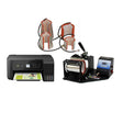PixMax mug heat press machine with dual heating elements and printer, featuring sleek black design and user-friendly controls