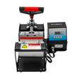 PixMax Sublimation Mug Press featuring a sturdy black base, red handle, digital display, and adjustable pressure settings for custom designs