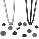 4 x Hairpin Leg  Grey 12mm Feet Protectors Pack