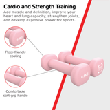 2 x 0.5KG Neoprene dumbbells