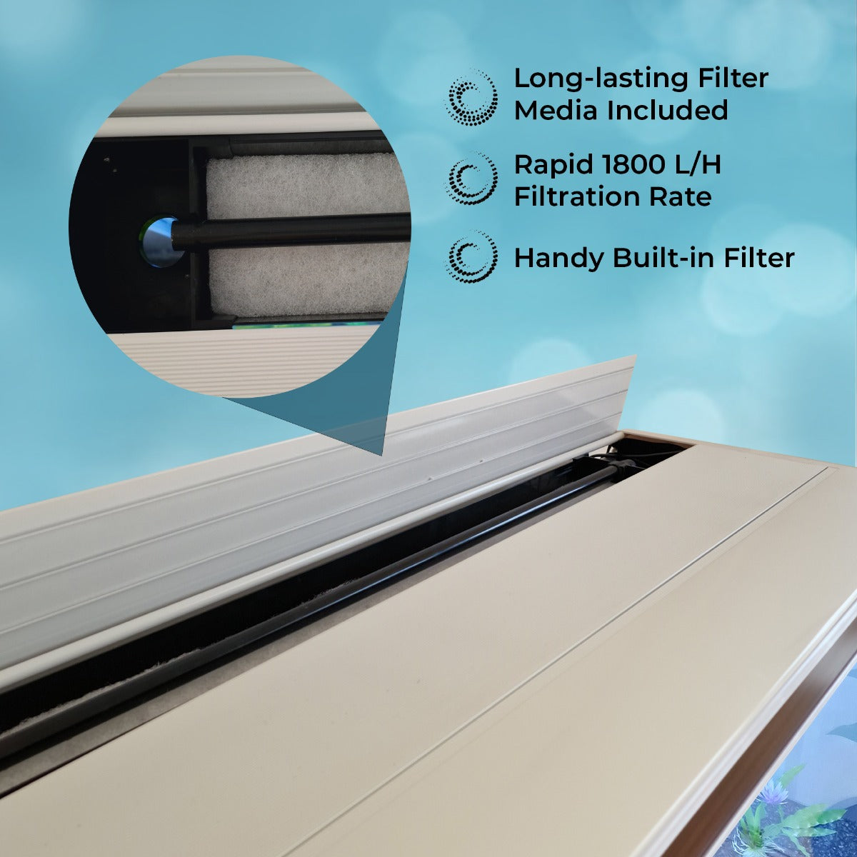 Aquarium Fish Tank & Cabinet - White