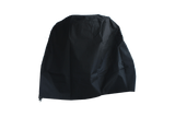 Durable black rain cover designed for Kamado BBQ grills, featuring a water-resistant material and a fitted shape for optimal protection