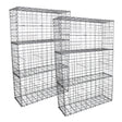 Galvanized steel gabion baskets in a 6-pack, each measuring 100 x 50 x 30cm, featuring a sturdy wire mesh design for landscaping and erosion control