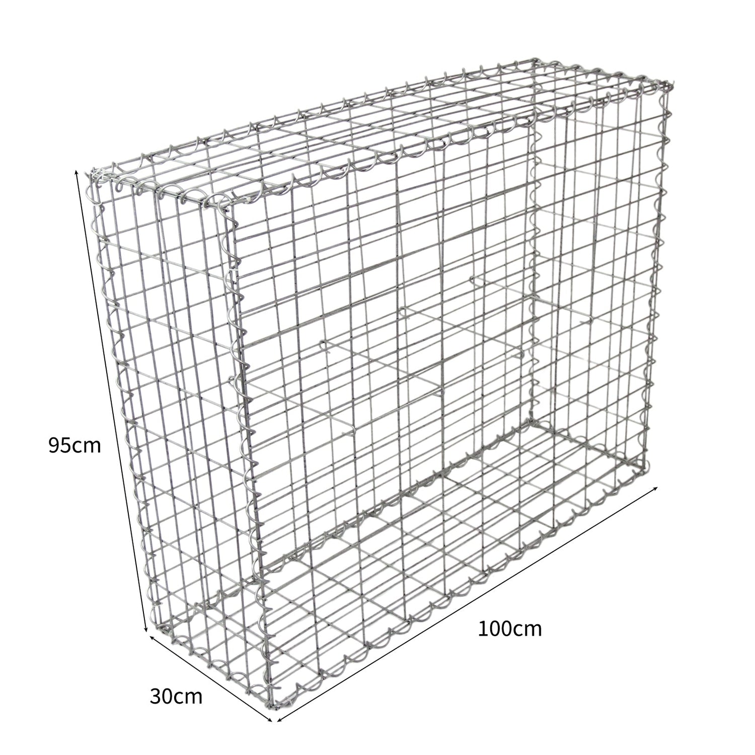 Gabion Baskets 100 x 95 x 30cm / 6 Pack