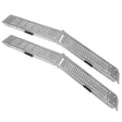 Durable aluminum foldable motorbike ramps with textured surface for enhanced grip, designed for easy loading and unloading of bikes